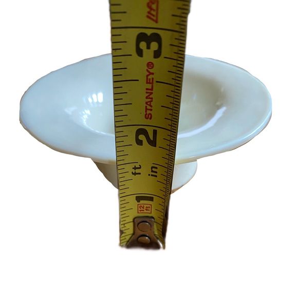 Crate & Barrel Murano Glass Cream Tealight Candle Holder Made In Italy NEW - Picture 4 of 6